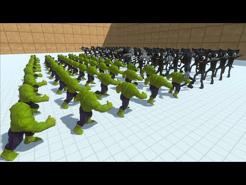 Hulk vs Cartoon Cat - Animal Revolt Battle Simulator