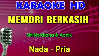 Download lagu Memori Berkasih - Siti Nordiana & Achik | KARAOKE Nada Pria mp3