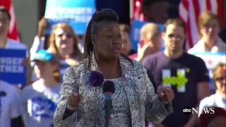 Trayvon Martin&#39;s Mother Campaigns for Clinton