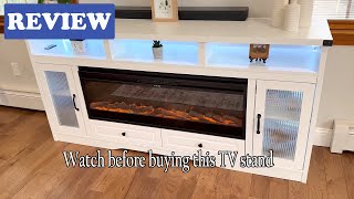 COCO DESIGN fireplace TV stand Review - See Before You Buy.