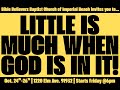 LITTLE IS MUCH MEETING DAY 3 EVENING| Bill Grady, Joshua Stephenson, Randy Gorski, John Granados