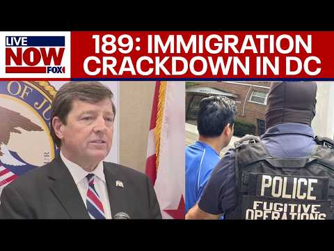 Video | 189 arrested in immigration crackdown in Washington D.C. | LiveNOW from FOX