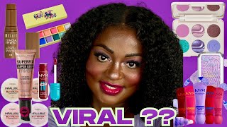 WORTH IT?! Morphe, Milani, Nyx Cosmetics & MORE Viral Drugstore Makeup TESTED!