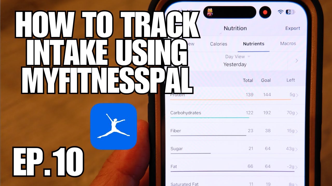 How to Track Intake Using MyFitnessPal