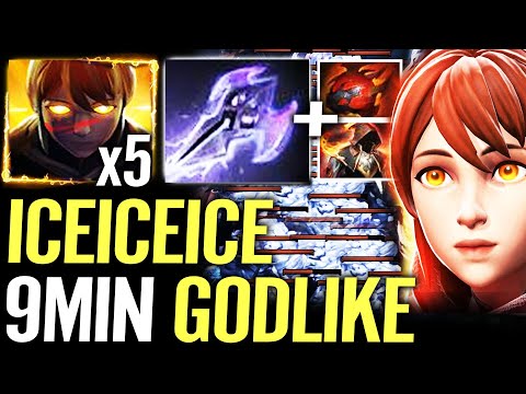 🔥 ICEICEICE 9min Godlike NEW OFFLANE — Marci Mage Slayer + Hear 100% Broken Hero Dota 2 Pro