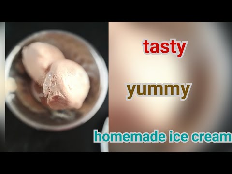 homemade chocolate ice cream 😋 semma taste