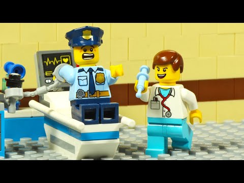 Lego City Prison Emergency Ambulance Prisoner Escape