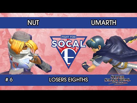 Fight For SoCal 6 - Nut (Sheik) VS Umarth (Marth) - SSBM - Losers Eighths