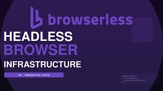 Browserless - Headless Browser Infrastructure (Run Chrome at Scale)