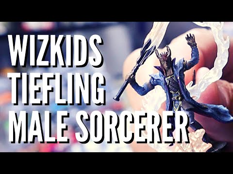 WizKids Dungeons & Dragons Icons of The Realms Premium Figures: Tiefling Male Sorcerer - REVIEW