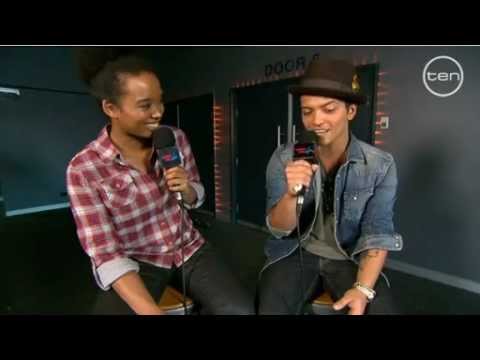 Faustina catches up with Bruno Mars