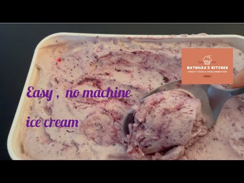 5 Minutes Mixed Berry Ice Cream🍓 – No Machine Needed! #icecream #easyrecipes #yummy