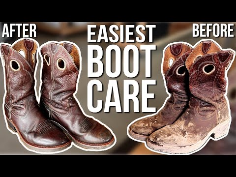 How to clean leather boots and shoes