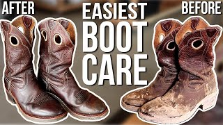 How to clean leather boots and shoes