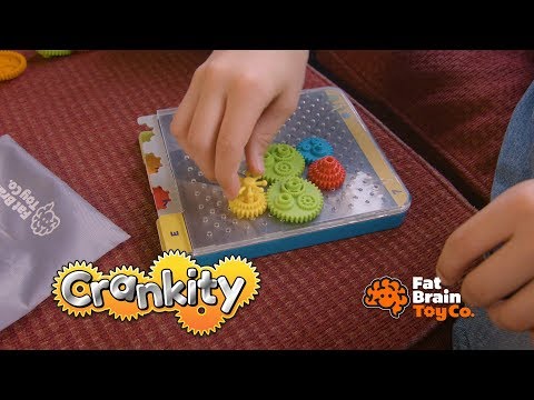 Видео обзор Головоломка Разноцветные шестерёнки, Fat Brain Toys Crankity