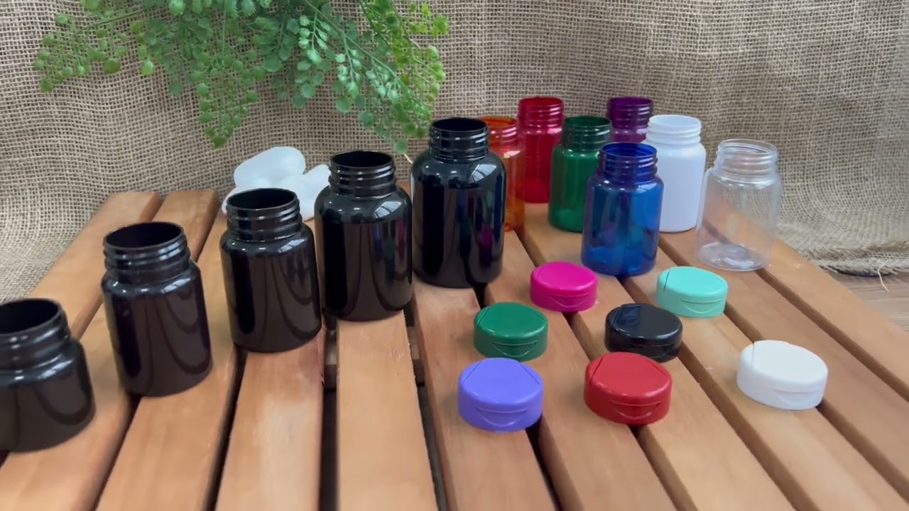 Pote Para Cápsulas Pet C Tampa Flip Top e Selo De Indução ( Demonstrativo)