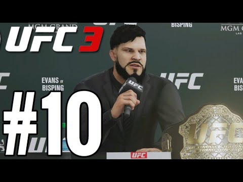 UFC 3 Middleweight Career Mode Walkthrough Part 10 - CLOSE FIGHT!