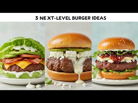 3 Epic Burger Recipes You Need to Try! 🍔 From Low Carb to Sweet & Savory