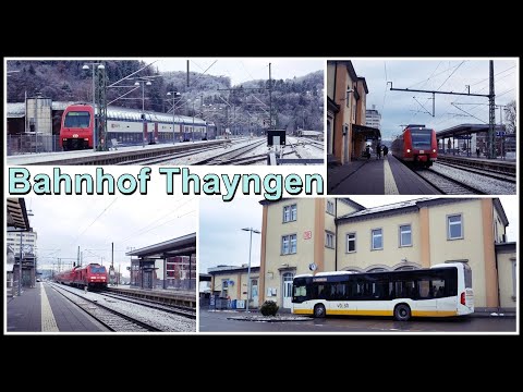 Nördlichste Bahnhof der Schweiz / Thayngen / Hochrheinbahn, Kanton Schaffhausen, Schweiz 2022