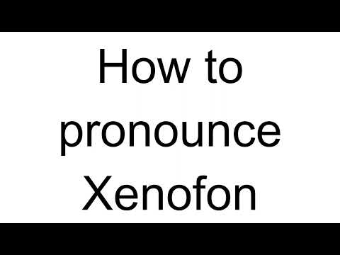 How to Pronounce Xenofon (Greek)