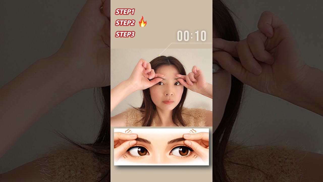 Fix droopy eyelids in 60 sec