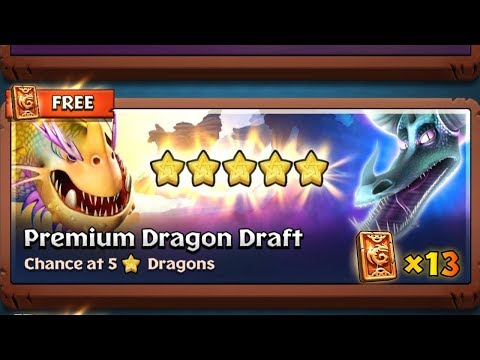 Opening ×13 Premium Dragon Drafts | Dragons: Titan Uprising