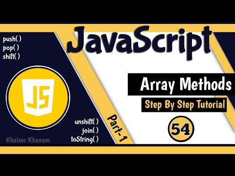 Array Methods Part1 Javascript Tutorial For Beginners 54