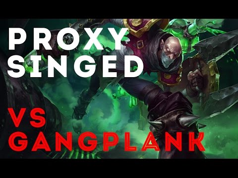 Proxy Singed commentary S5 vs Gangplank
