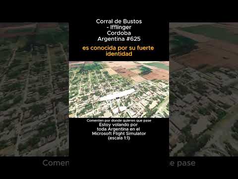 Corral de Bustos, Cordoba desde el Microsoft Flight Simulator #corraldebustos #cordoba #msfs
