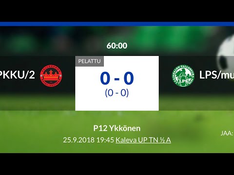 P12 Ykkönen: PKKU/2 - LPS/musta 25.9.2018