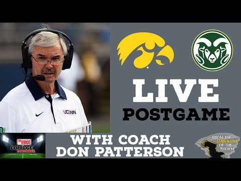 IOWA - COLORADO STATE LIVE Postgame with Coach Don Patterson / Iowa Hawkeyes Postgame