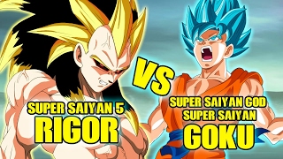Super Saiyan 5 Rigor Vs Super Saiyan Blue Goku