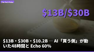 $13B・$30B・$10.2B ─ AI「買う側」が動いた48時間と Echo 60%