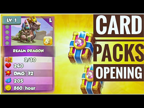 card packs opening dragon mania legends DML gameplay