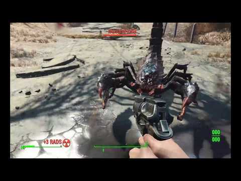Fallout 4 mod - Mornedil's Combat Rework (Radscorpion VS Minigun)