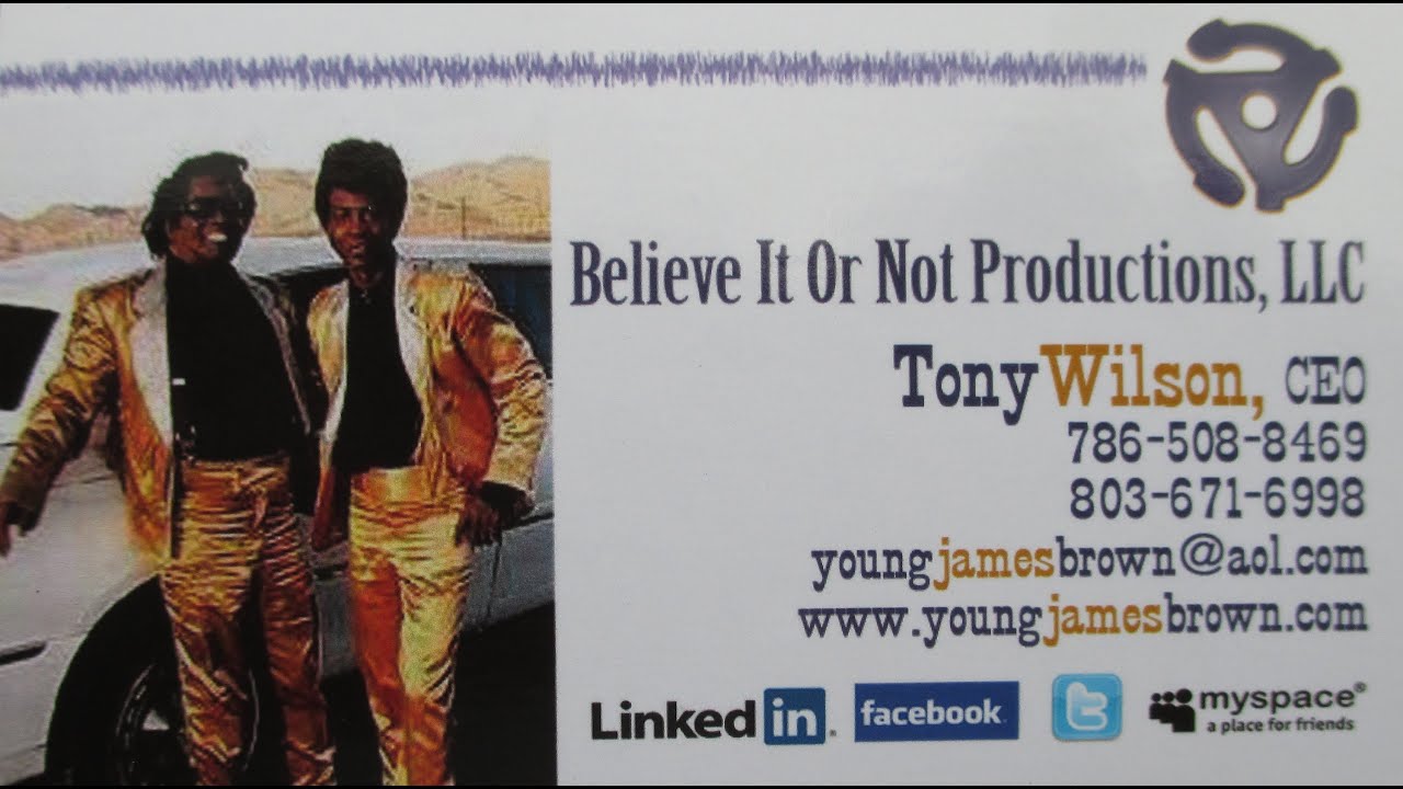 Promotional video thumbnail 4 for Tony Wilson & The Godfather Of Soul Band