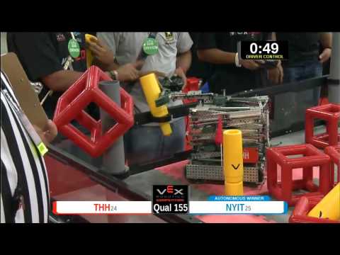 2015 VEXU Q155 - THH vs NYIT - 33 to 59-Division Div-VEX U-VEX Worlds 2015