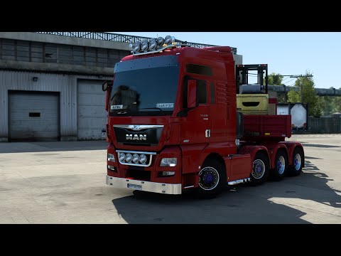ETS2 Event Destination Hannover. MAN TGX Euro 6 XXL 8x4/4 640hp. Euro truck simulator 2. Part 2