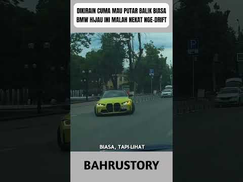 Dikirain Cuma Mau Putar Balik Biasa, BMW Hijau Ini Malah Nekat Nge-drift! #shorts