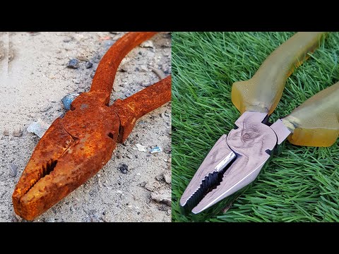 Rusted and Fully Jammed Plier Restoration - With Surprising Handle