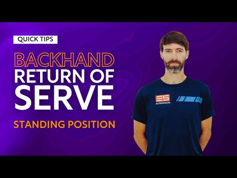 Squash Tips: Backhand Return Of Serve - Standing Position | With Hadrian Stiff