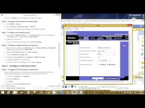 CCNA 3 Packet Tracer Activity 4.4.2.2 solution