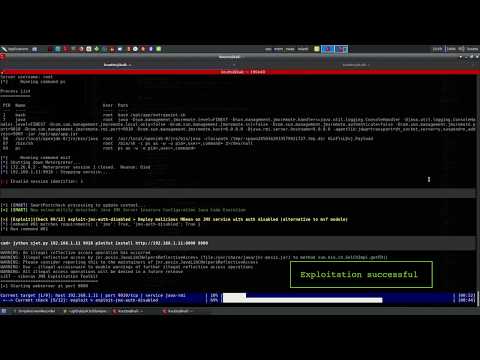 Jok3r Pentest Automation Framework - Demo: Scan JAVA-RMI JMX Service