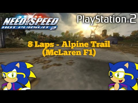 Need For Speed: Hot Pursuit 2 - Alpine Trail, 8 Laps (McLaren F1)