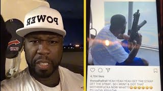 50 Cent Reacts To Hell Rell Getting The Strap Ready For Clowning Him!