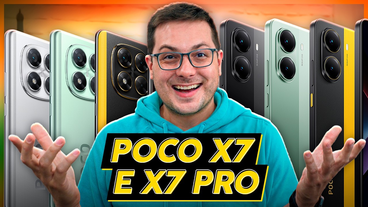 POCO X7 e POCO X7 PRO!! XIAOMI agora vai DESTRUIR os CONCORRENTES! Eles CHEGARAM!