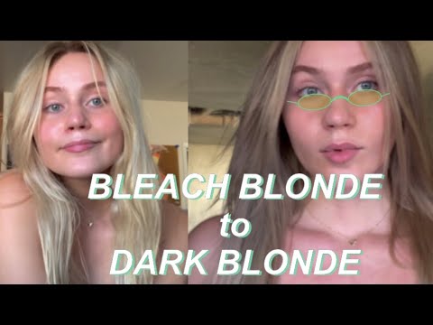 Bleach Blonde to Dark Blonde | Hair Transformation |...