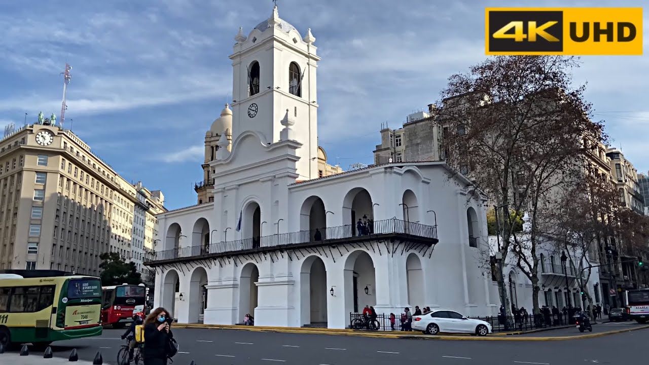 Cabildo de Buenos Aires - Buenos Aires - Argentina - walking tour [4K UHD] 2022