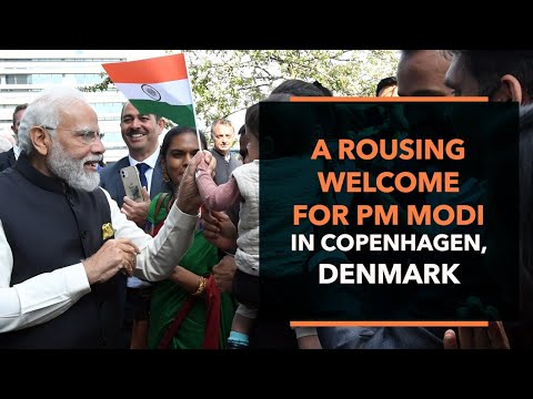 A rousing welcome for PM Modi in Copenhagen, Denmark
