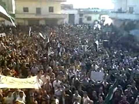 كلمة الملازم أول فايز العبد الله خلال مظاهرة في الحولة ي ريف حمص